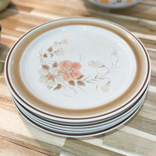 Vintage Mid-Century Hearthside Water Colors Blush Dinner Plates
