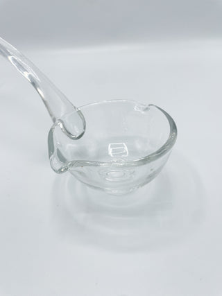 Vintage Mid-Century Clear Glass Ladle