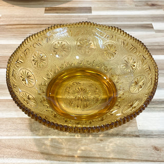 Vintage Brockway Concord Amber Glass Bowl