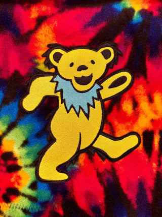 Grateful Dead Rainbow Tie Dye Fleece Dog Coat