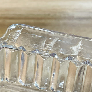 Vintage MCM Clear Glass Sectioned Relish Dish