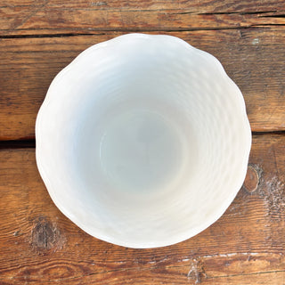 Vintage Fire King Hobnail Milk Glass Planter