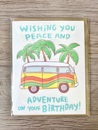 Wishing You Peace and Adventure Birthday Greeting Card
