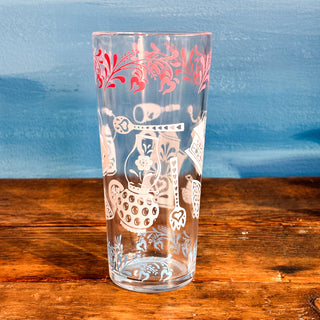 Vintage MCM Hazel Atlas Kitchen Aids Tall Drinking Glasses