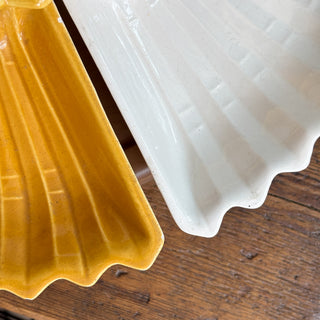 Vintage Mid-Century 1970's Yellow Lazy Susan Serving Dish Set