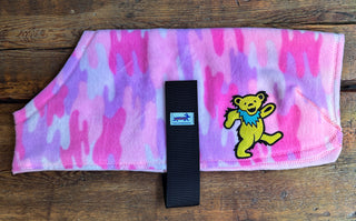 Grateful Dead Pink Camouflage Fleece Dog Coat