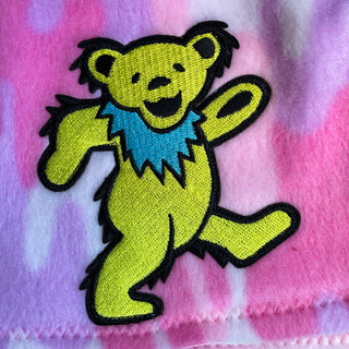 Grateful Dead Pink Camouflage Fleece Dog Coat