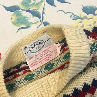 Vintage 1980s 1990s Cozy Knit Acrylic Sweater