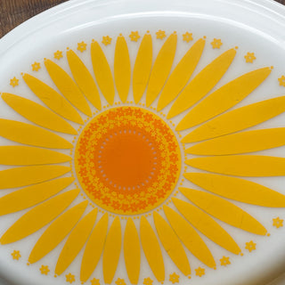 Vintage Pyrex 045 Sunflower Casserole Dish 2 1/2 Qt.