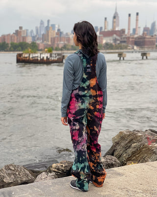 Tie Dye Huckleberry Unisex Overalls