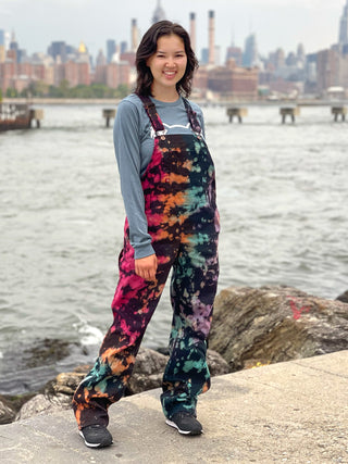 Tie Dye Huckleberry Unisex Overalls