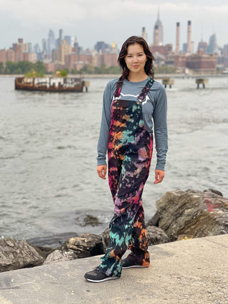 Tie Dye Huckleberry Unisex Overalls