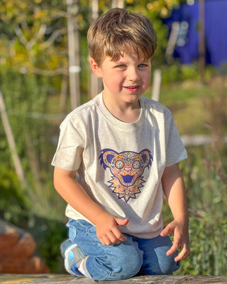 Grateful Dead Paisley Bear Face Toddler T