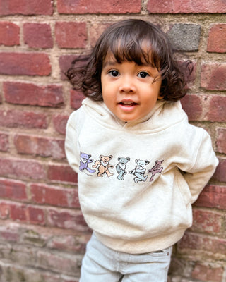 Grateful Dead Pastel Bears Toddler Hoodie