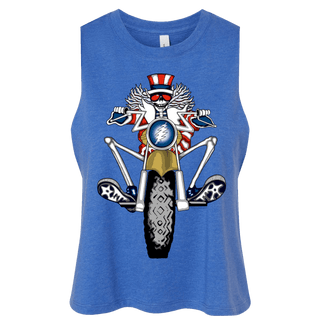 Grateful Dead Psycle Sam Women's Cropped Racerback Tank