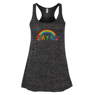 Grateful Dead Rainbow Bears Women's Flowy Racerback Tank