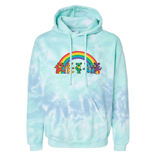 Grateful Dead Rainbow Bears Tie Dye Youth Hoodie