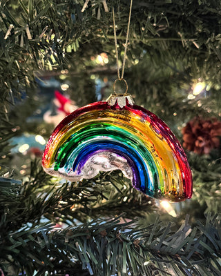 Glass Rainbow Ornament