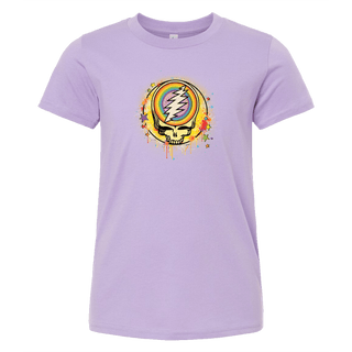 Grateful Dead Rainbow Splatter Steal Your Face Youth T Shirt