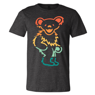Grateful Dead Retro Stripes Bear Unisex T