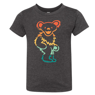 Grateful Dead Retro Stripes Bear Toddler T