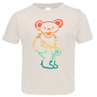 Grateful Dead Retro Stripes Bear Toddler T