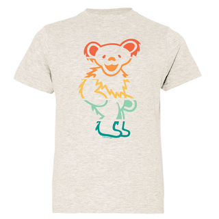 Grateful Dead Retro Stripes Bear Youth T