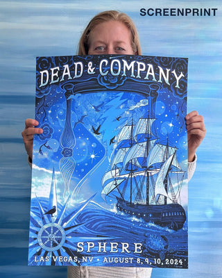 Dead & Company Sphere August 2024 Show Poster