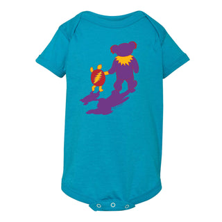 Grateful Dead Terrapin & Bear Short Sleeve Baby One Piece