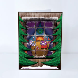 Grateful Dead Winter Window Holiday Greeting Card