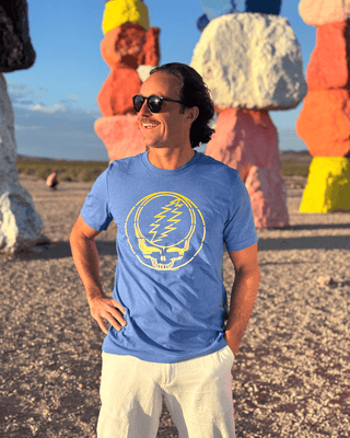 Grateful Dead Yellow Stripes Stealie Unisex T