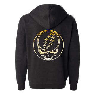 Grateful Dead Yellow Stripes Stealie Unisex Zip Hoodie
