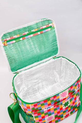 Checkered Stars Cooler Bag