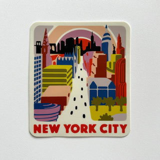 New York City Skyline and Fifth Avenue Sticker