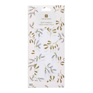 Mistletoe White Christmas Tissue Paper