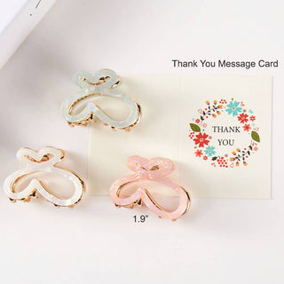 Butterfly Pearlized Claw Clips Set