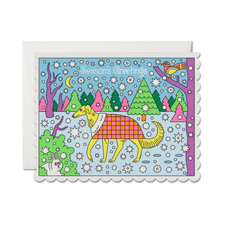 Cozy Pup Greeting Card