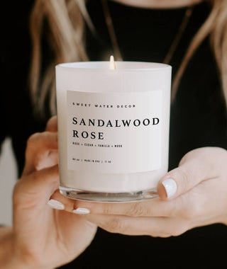 Sandalwood Rose 11 oz Soy Candle