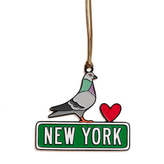 New York Pigeon Holiday Ornament