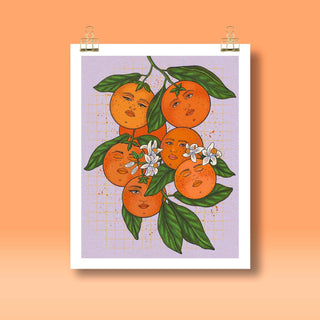 Orange Gals Print