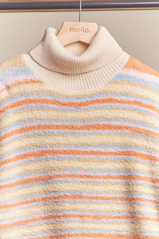 Turtle Neck Striped Sweater
