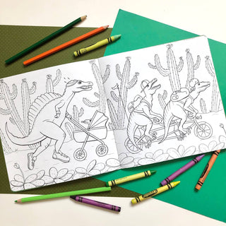 The Dinosaurs Coloring Book