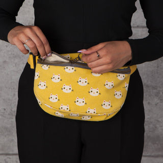 Meow Meow Cat Cotton Fanny Pack