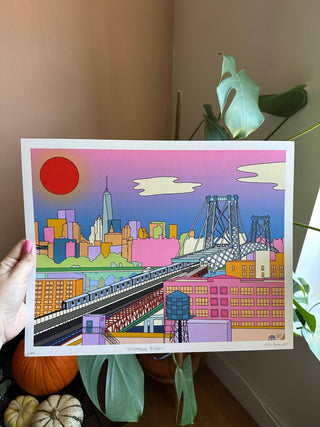 Williamsburg Bridge NYC Art Print