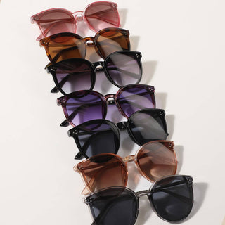 Round Shape Frame Thin Legs Fashion Sunglasses