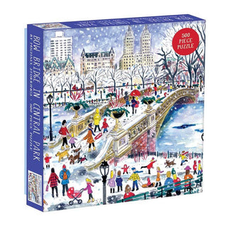 Bow Bridge In Central Park Winter Puzzle