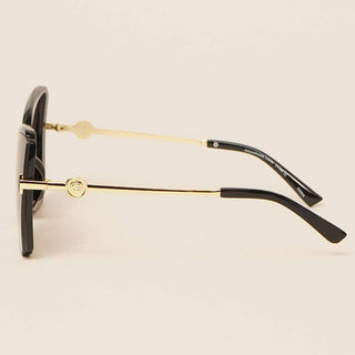 Oversized Half-chunk Minimal Eyeglasses