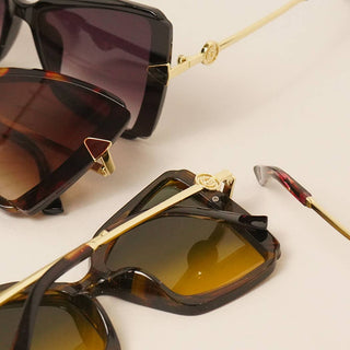 Oversized Half-chunk Minimal Eyeglasses