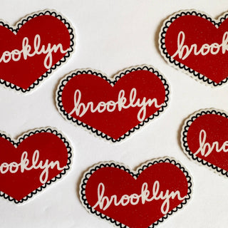 Brooklyn New York Heart Sticker