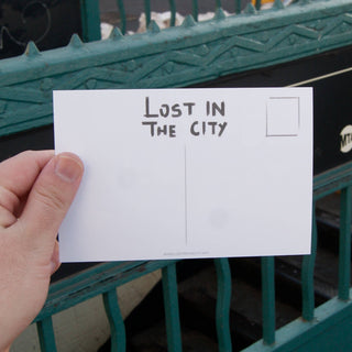 Manhattan Bridge Rat Postcard